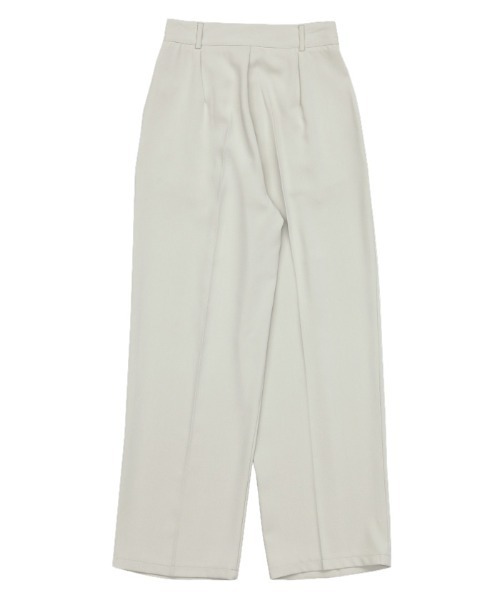 select MOCA(セレクトモカ)の「【4サイズ展開】丈長め / ハイウエストセンタープレススラックス(スラックス・レディース・ダークベージュ/ダークグレー/ブラック/アイボリー/ライトベージュ/ダークブラウン・SMALL/MEDIUM/X-SMALL/LARGE)」の9枚目の写真