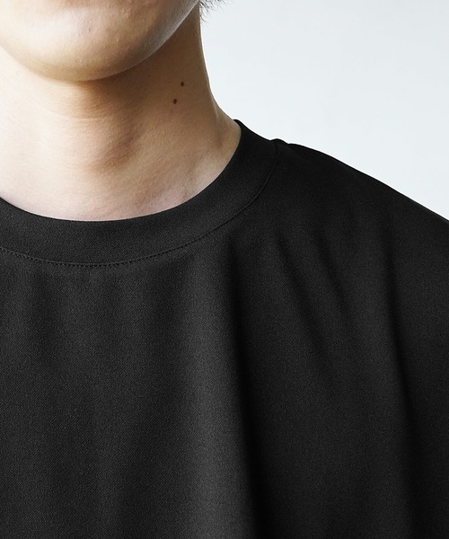 MinoriTY（マイノリティ）の「【MinoriTY】サイドオープンクルーネックアンサンブル ロンT レイヤードロンTシャツ メンズ 無地（アンサンブル・メンズ・ブラック/グレー/カーキ・M/L）」の9枚目の写真