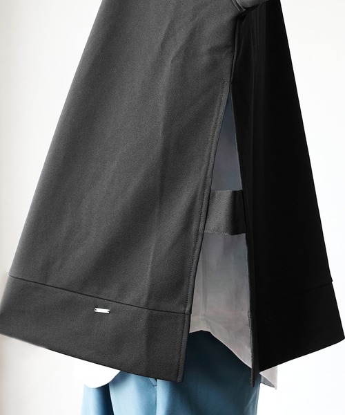 MinoriTY（マイノリティ）の「【MinoriTY】サイドオープンクルーネックアンサンブル ロンT レイヤードロンTシャツ メンズ 無地（アンサンブル・メンズ・ブラック/グレー/カーキ・M/L）」の15枚目の写真