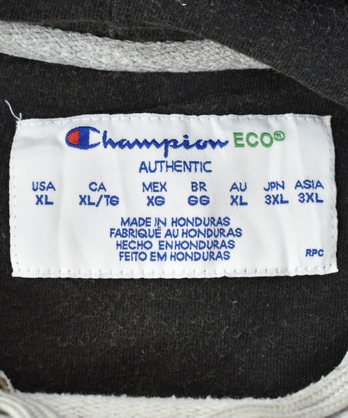 Champion(チャンピオン)の「【ヴィンテージ古着】Y2K Champion / チャンピオン ロゴ刺繍 スウェットパーカー(パーカー・メンズ・グレー・X-LARGE)」の3枚目の写真