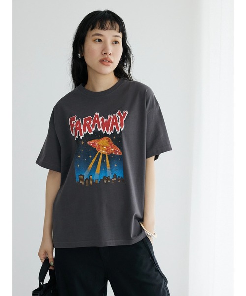 CRAFT STANDARD BOUTIQUE（クラフトスタンダードブティック）の「ロックTee　◆（Tシャツ/カットソー・レディース・ホワイト/チャコールグレー/グレイッシュベージュ・M/L）」の16枚目の写真