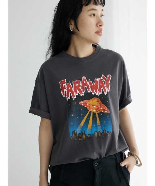 CRAFT STANDARD BOUTIQUE（クラフトスタンダードブティック）の「ロックTee　◆（Tシャツ/カットソー・レディース・ホワイト/チャコールグレー/グレイッシュベージュ・M/L）」の20枚目の写真