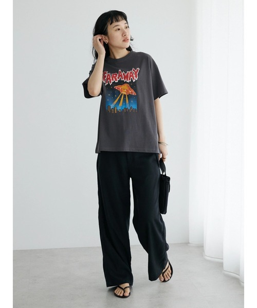 CRAFT STANDARD BOUTIQUE（クラフトスタンダードブティック）の「ロックTee　◆（Tシャツ/カットソー・レディース・ホワイト/チャコールグレー/グレイッシュベージュ・M/L）」の10枚目の写真