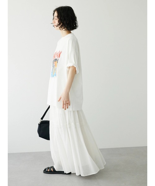 CRAFT STANDARD BOUTIQUE（クラフトスタンダードブティック）の「ロックTee　◆（Tシャツ/カットソー・レディース・ホワイト/チャコールグレー/グレイッシュベージュ・M/L）」の14枚目の写真