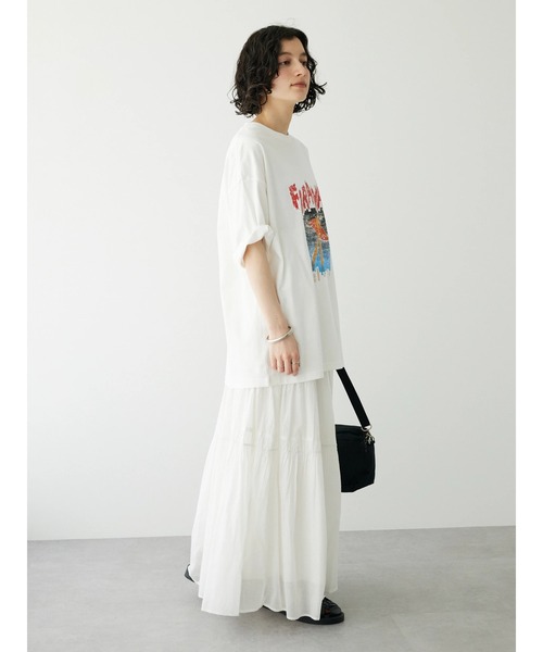 CRAFT STANDARD BOUTIQUE（クラフトスタンダードブティック）の「ロックTee　◆（Tシャツ/カットソー・レディース・ホワイト/チャコールグレー/グレイッシュベージュ・M/L）」の11枚目の写真