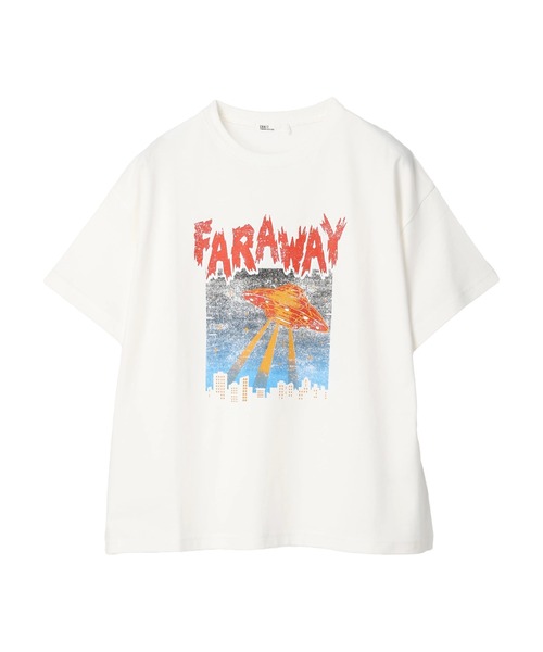 CRAFT STANDARD BOUTIQUE（クラフトスタンダードブティック）の「ロックTee　◆（Tシャツ/カットソー・レディース・ホワイト/チャコールグレー/グレイッシュベージュ・M/L）」の6枚目の写真