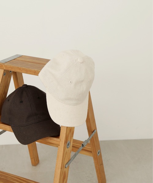 N.(N. Natural Beauty Basic)(エヌエヌナチュラルビューティーベーシック)の「麻混キャップ(キャップ・レディース・ブラック/ライトベージュ・フリ-)」の9枚目の写真