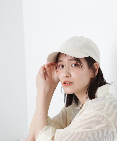 N.(N. Natural Beauty Basic)(エヌエヌナチュラルビューティーベーシック)の「麻混キャップ(キャップ・レディース・ブラック/ライトベージュ・フリ-)」の17枚目の写真