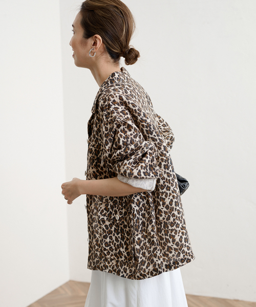 FRAMeWORK（フレームワーク）の「レオパードカバーオール（ブルゾン・レディース・マスタード・FREE）」の22枚目の写真