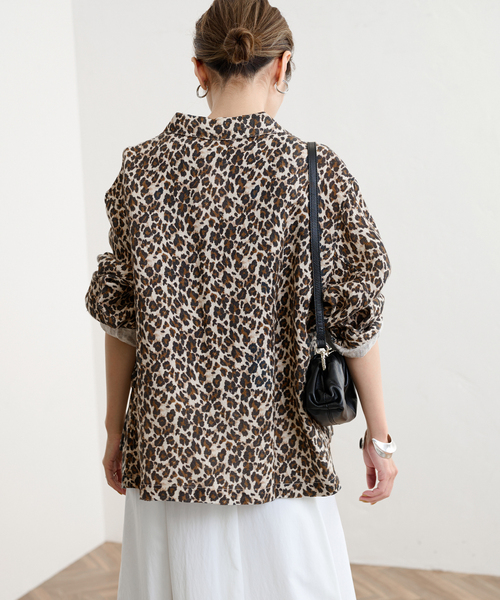 FRAMeWORK（フレームワーク）の「レオパードカバーオール（ブルゾン・レディース・マスタード・FREE）」の9枚目の写真