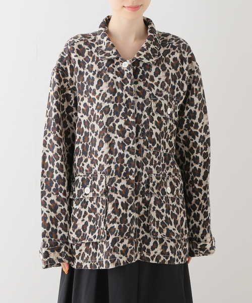 FRAMeWORK（フレームワーク）の「レオパードカバーオール（ブルゾン・レディース・マスタード・FREE）」の6枚目の写真