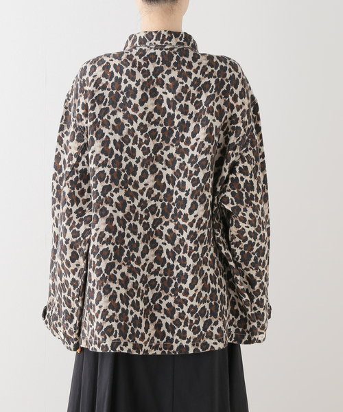 FRAMeWORK（フレームワーク）の「レオパードカバーオール（ブルゾン・レディース・マスタード・FREE）」の3枚目の写真