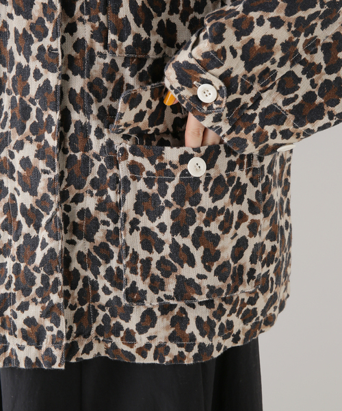 FRAMeWORK（フレームワーク）の「レオパードカバーオール（ブルゾン・レディース・マスタード・FREE）」の10枚目の写真