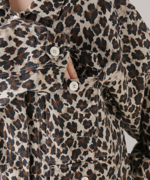 FRAMeWORK（フレームワーク）の「レオパードカバーオール（ブルゾン・レディース・マスタード・FREE）」の7枚目の写真