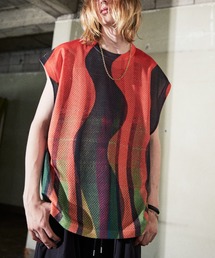 TAUPE（トープ）の「TAUPE/トープ/KAPPA EX GRAPHICAL MESH TEE