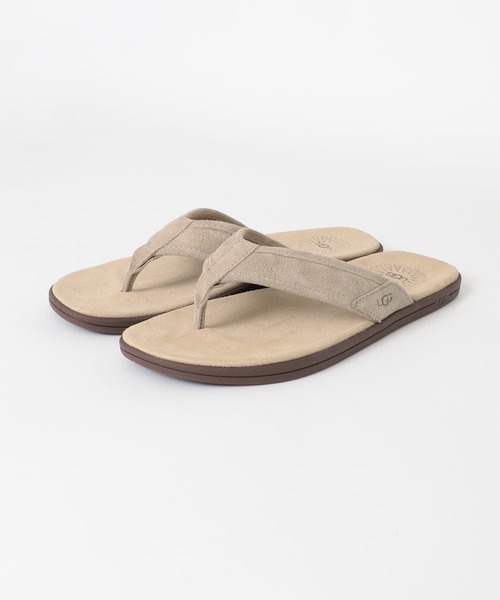 UGG（アグ）の「UGG　Seaside Flip Suede（サンダル・メンズ・ベージュ系その他/ダークグレー・8/9/10）」の2枚目の写真