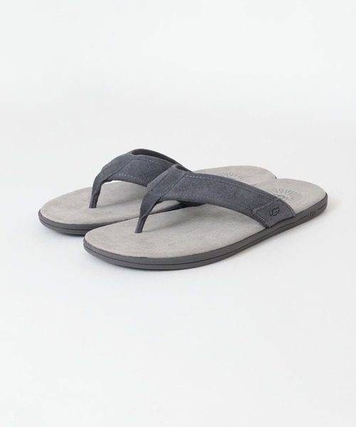 UGG（アグ）の「UGG　Seaside Flip Suede（サンダル・メンズ・ベージュ系その他/ダークグレー・8/9/10）」の4枚目の写真