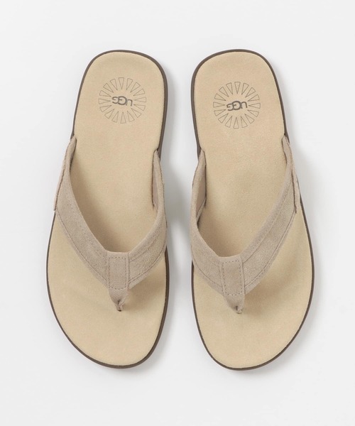 UGG M SEASIDE FLIP CANVAS サンダル 9 UGG M SEASIDE FLIP LEATHER LUGGAGE（アグ シーサイド フリップ