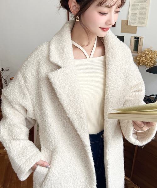 moment+（モーメントプラス）の「フェイクリングウールルーズ