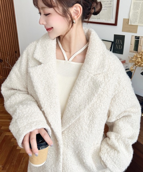 moment+（モーメントプラス）の「フェイクリングウールルーズ