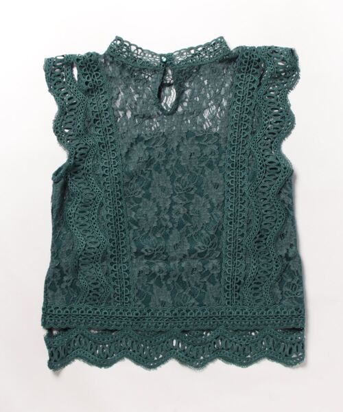 NICOLE white(ニコルホワイト)の「レースノースリーブブラウス(シャツ/ブラウス・レディース・グレー/オフホワイト/グリーン/ブラック・MEDIUM/LARGE)」の21枚目の写真