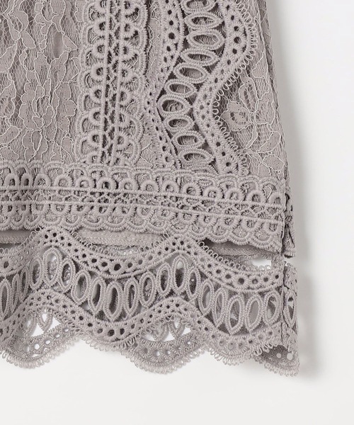 NICOLE white(ニコルホワイト)の「レースノースリーブブラウス(シャツ/ブラウス・レディース・グレー/オフホワイト/グリーン/ブラック・MEDIUM/LARGE)」の10枚目の写真