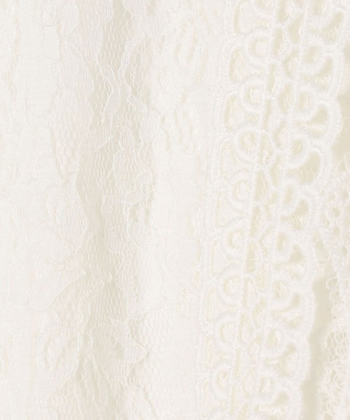 NICOLE white(ニコルホワイト)の「レースノースリーブブラウス(シャツ/ブラウス・レディース・グレー/オフホワイト/グリーン/ブラック・MEDIUM/LARGE)」の6枚目の写真