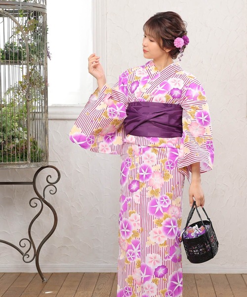 C.R.E.A.M(クリーム)の「平帯で浴衣美人に!昭和レトロなお祭り浴衣3点セット(浴衣・平帯・下駄)(浴衣・レディース・その他4/その他7/その他9/その他6/その他1/その他2/その他3/その他5/その他8・FREE)」の12枚目の写真