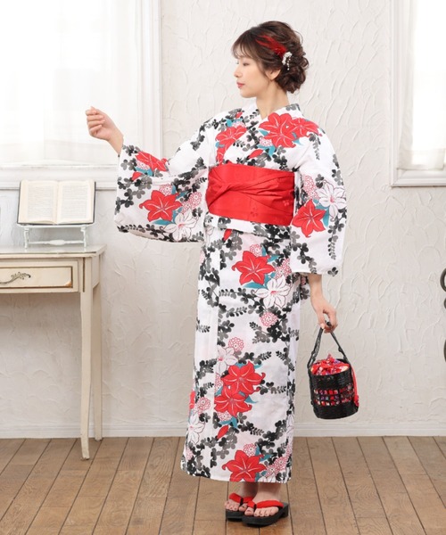C.R.E.A.M(クリーム)の「平帯で浴衣美人に!昭和レトロなお祭り浴衣3点セット(浴衣・平帯・下駄)(浴衣・レディース・その他4/その他7/その他9/その他6/その他1/その他2/その他3/その他5/その他8・FREE)」の20枚目の写真
