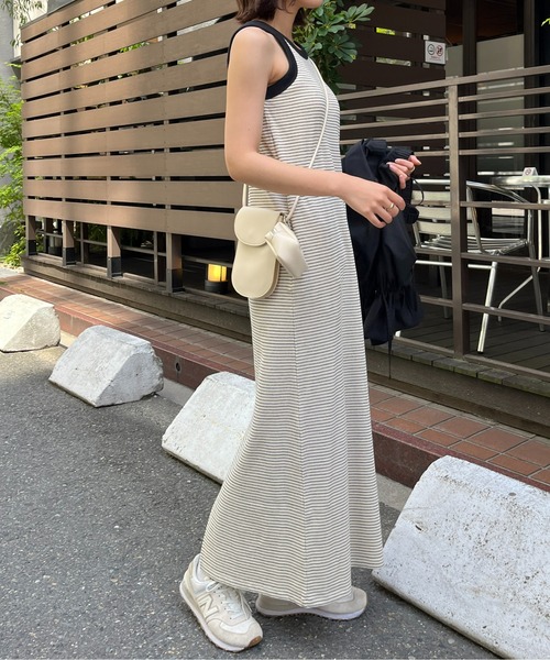 CPCM（シーピーシーエム）の「カップ付サーマルアメスリワンピース（ワンピース・レディース・グリーン系/ブラック/オフホワイト/グレー・FREE）」の21枚目の写真