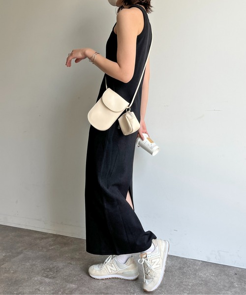 CPCM（シーピーシーエム）の「カップ付サーマルアメスリワンピース（ワンピース・レディース・グリーン系/ブラック/オフホワイト/グレー・FREE）」の19枚目の写真