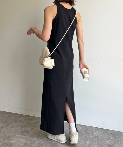 CPCM（シーピーシーエム）の「カップ付サーマルアメスリワンピース（ワンピース・レディース・グリーン系/ブラック/オフホワイト/グレー・FREE）」の13枚目の写真