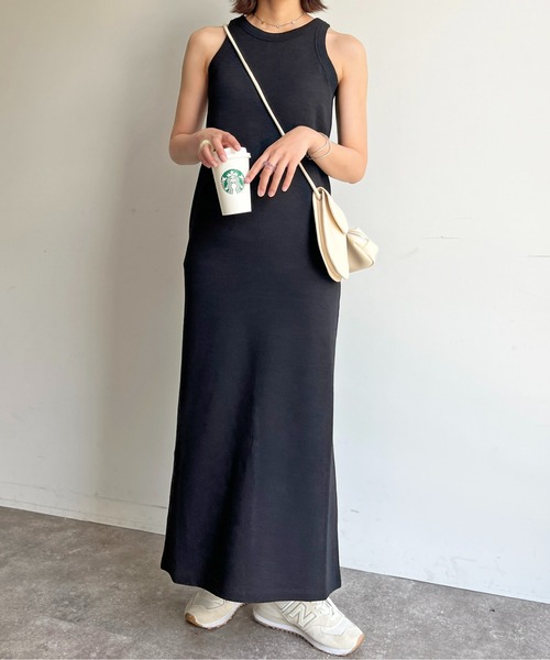 CPCM（シーピーシーエム）の「カップ付サーマルアメスリワンピース（ワンピース・レディース・グリーン系/ブラック/オフホワイト/グレー・FREE）」の22枚目の写真