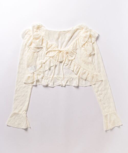 almo(アルモ)の「【LAMPOON】フラワージャガードカーディガン(カーディガン/ボレロ・レディース・ホワイト/ベージュ・FREE)」の20枚目の写真