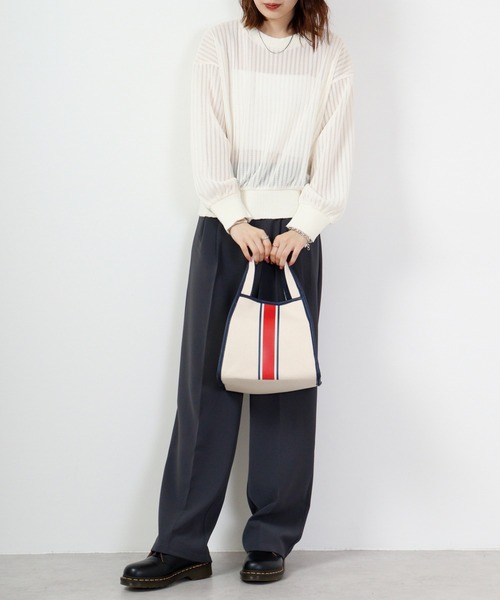 ROOTOTE(ルートート)の「ROOTOTE 異素材コンビミニトートBAG(トートバッグ・メンズ・レオパード/シルバー/ナチュラル/ローズ/ゼブラ/ブラック/ネイビー・FREE)」の11枚目の写真