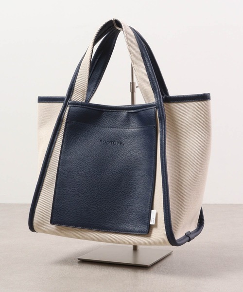 ROOTOTE(ルートート)の「ROOTOTE 異素材コンビミニトートBAG(トートバッグ・メンズ・レオパード/シルバー/ナチュラル/ローズ/ゼブラ/ブラック/ネイビー・FREE)」の8枚目の写真