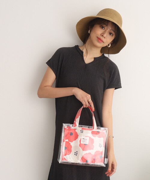 SHOO・LA・RUE（シューラルー）の「【W by Wpc.】スパ バッグ（トートバッグ・レディース・グレー系4/ネイビー系5/レッド系8・00）」の4枚目の写真