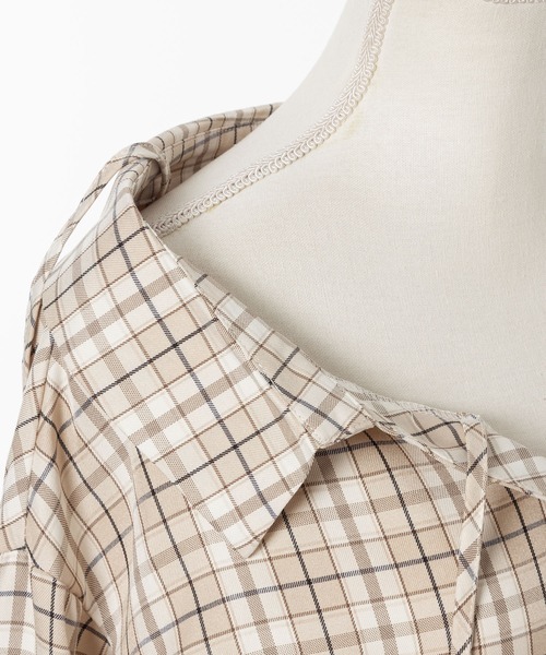 DearMyLoveMillor(ディアマイラブミラー)の「抜き襟ペプラムシャツ(シャツ/ブラウス・レディース・ベージュ・LARGE/MEDIUM/XX-LARGE/X-LARGE)」の20枚目の写真