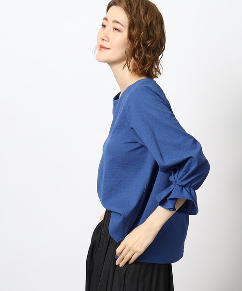 grove(グローブ)の「◆きちんと見えの麻調袖デザインブラウス!(シャツ/ブラウス・レディース・ブラック系2/イエロー/ブルー/ブラック・02/03/04/01/05)」の17枚目の写真