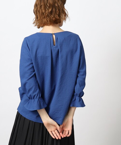 grove(グローブ)の「◆きちんと見えの麻調袖デザインブラウス!(シャツ/ブラウス・レディース・ブラック系2/イエロー/ブルー/ブラック・02/03/04/01/05)」の16枚目の写真