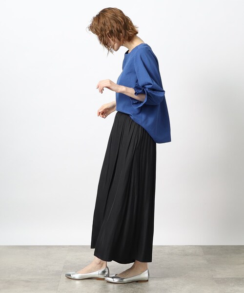 grove(グローブ)の「◆きちんと見えの麻調袖デザインブラウス!(シャツ/ブラウス・レディース・ブラック系2/イエロー/ブルー/ブラック・02/03/04/01/05)」の14枚目の写真