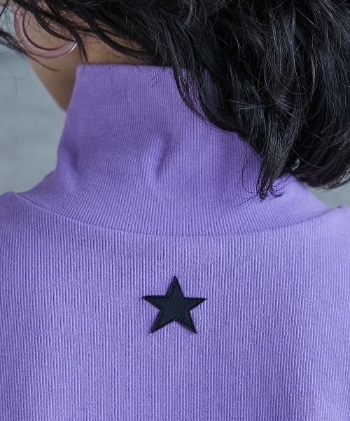 GEVS.(ジェイヴィス)の「<大きいサイズ> ハーフジップハイネックカットソー GEVS.(Tシャツ/カットソー・レディース・ブラック/パープル・L/LL/3L/4L/5L)」の9枚目の写真