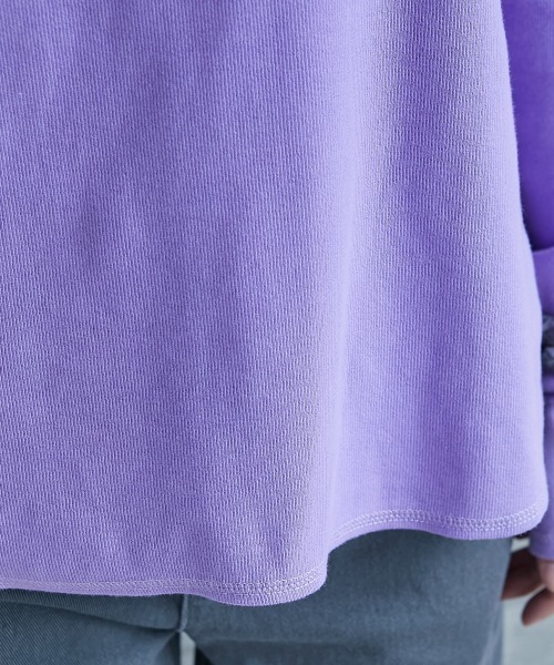 GEVS.(ジェイヴィス)の「<大きいサイズ> ハーフジップハイネックカットソー GEVS.(Tシャツ/カットソー・レディース・ブラック/パープル・L/LL/3L/4L/5L)」の12枚目の写真