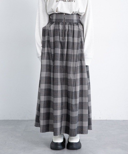 PAGEBOY（ページボーイ）の「ハイウエストチェックスカート（スカート・レディース・ブラウン系その他/ブラック系その他・FREE）」の11枚目の写真