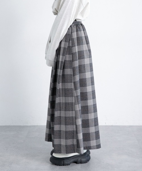 PAGEBOY（ページボーイ）の「ハイウエストチェックスカート（スカート・レディース・ブラウン系その他/ブラック系その他・FREE）」の12枚目の写真