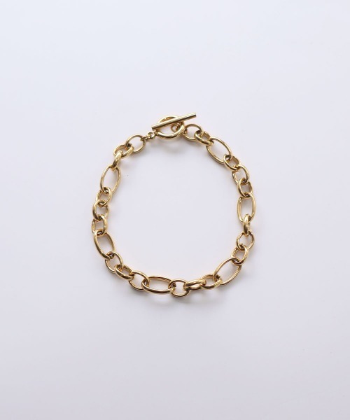 CEMONEMO（セモネモ）の「【金属アレルギー対応】 ミックスチェーン マンテルブレスレット / サージカルステンレス 316L（ブレスレット・レディース・ゴールド/シルバー・FREE）」の4枚目の写真