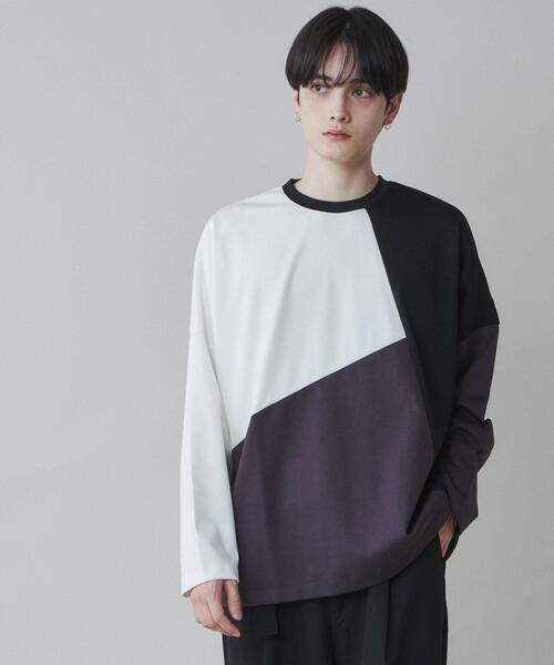 LUCY（ルーシー）の「LUCY/ドルマンポンチカラーブロックロンT（Tシャツ/カットソー・メンズ・その他4/その他3/その他2/その他1・LARGE/MEDIUM）」の3枚目の写真