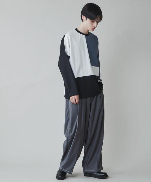 LUCY（ルーシー）の「LUCY/ドルマンポンチカラーブロックロンT（Tシャツ/カットソー・メンズ・その他4/その他3/その他2/その他1・LARGE/MEDIUM）」の6枚目の写真