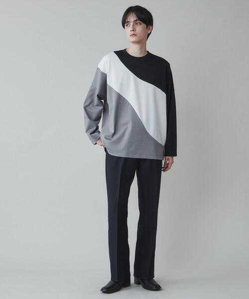 LUCY（ルーシー）の「LUCY/ドルマンポンチカラーブロックロンT（Tシャツ/カットソー・メンズ・その他4/その他3/その他2/その他1・LARGE/MEDIUM）」の8枚目の写真