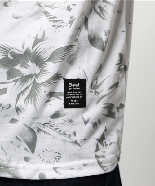 VENCEEXCHANGE(ヴァンスエクスチェンジ)の「単色総花柄Tシャツ (Tシャツ/カットソー・メンズ・オフホワイト/グレー・SMALL/LARGE/MEDIUM)」の8枚目の写真
